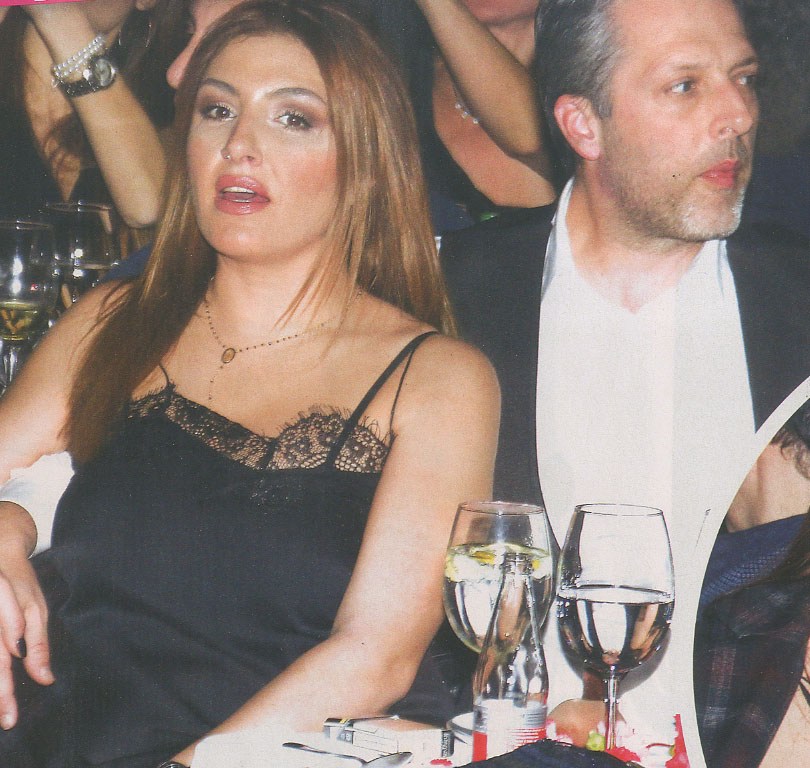 Η Έλενα Παπαρίζου και ο Ανδρέας Καψάλης σε νυχτερινή έξοδο.