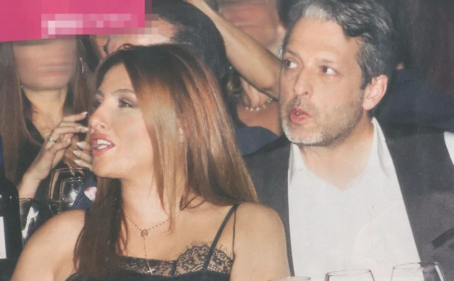 Η Έλενα Παπαρίζου και ο Ανδρέας Καψάλης σε νυχτερινή έξοδο.