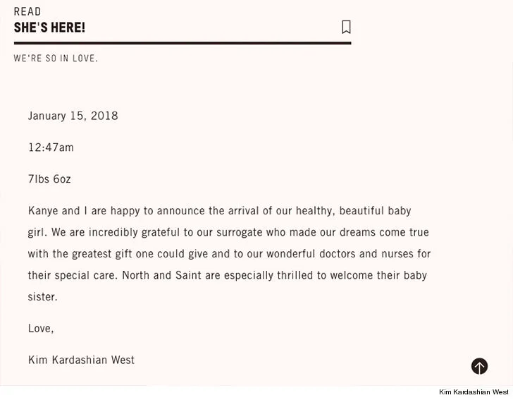 ξανά γονείς Kim Kardashian και Kanye West