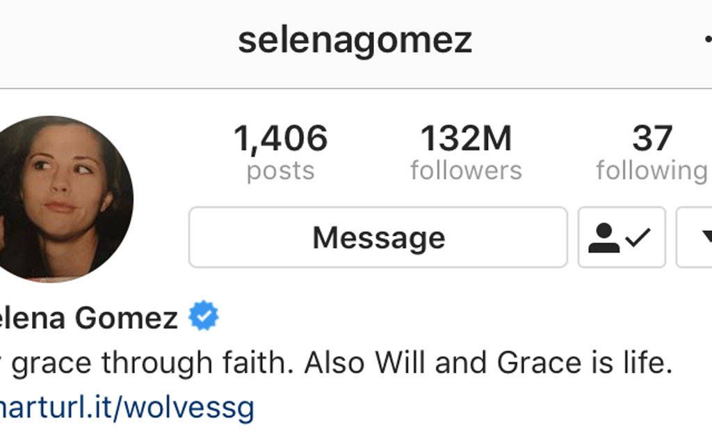 Selena Gomez στο Instagram
