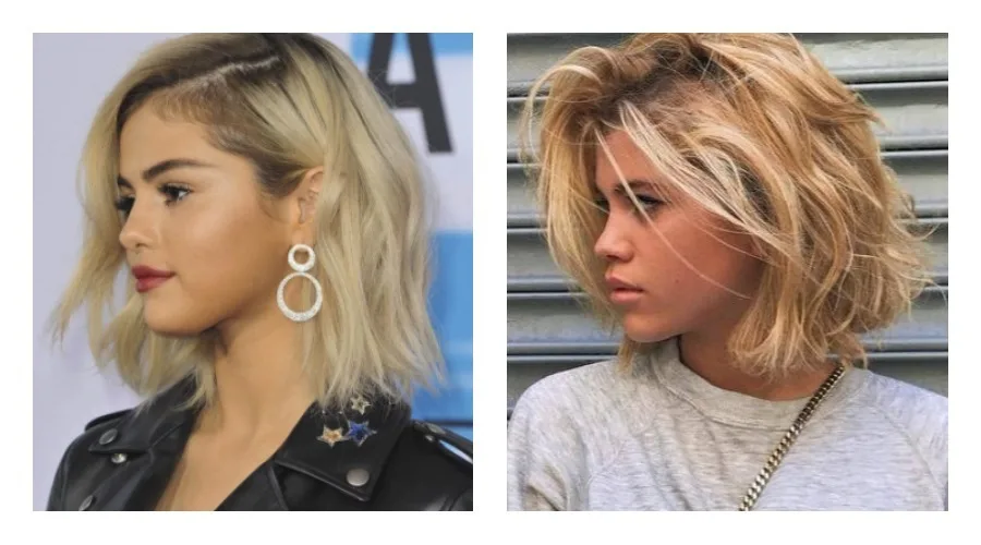 Η Selena Gomez και η Sofia Richie με παρόμοιο ξανθό καρέ χτένισμα.