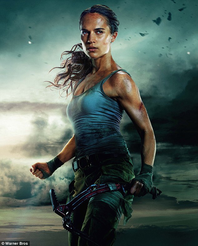 Η Alicia Vikander ως Lara Croft στην ταινία Tomb Raider.