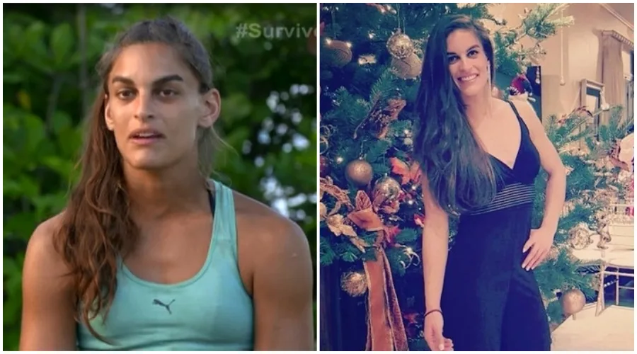 Κοπέλα από το Survivor 2 σε σύγκριση εμφάνισης στο παιχνίδι και στο Instagram.