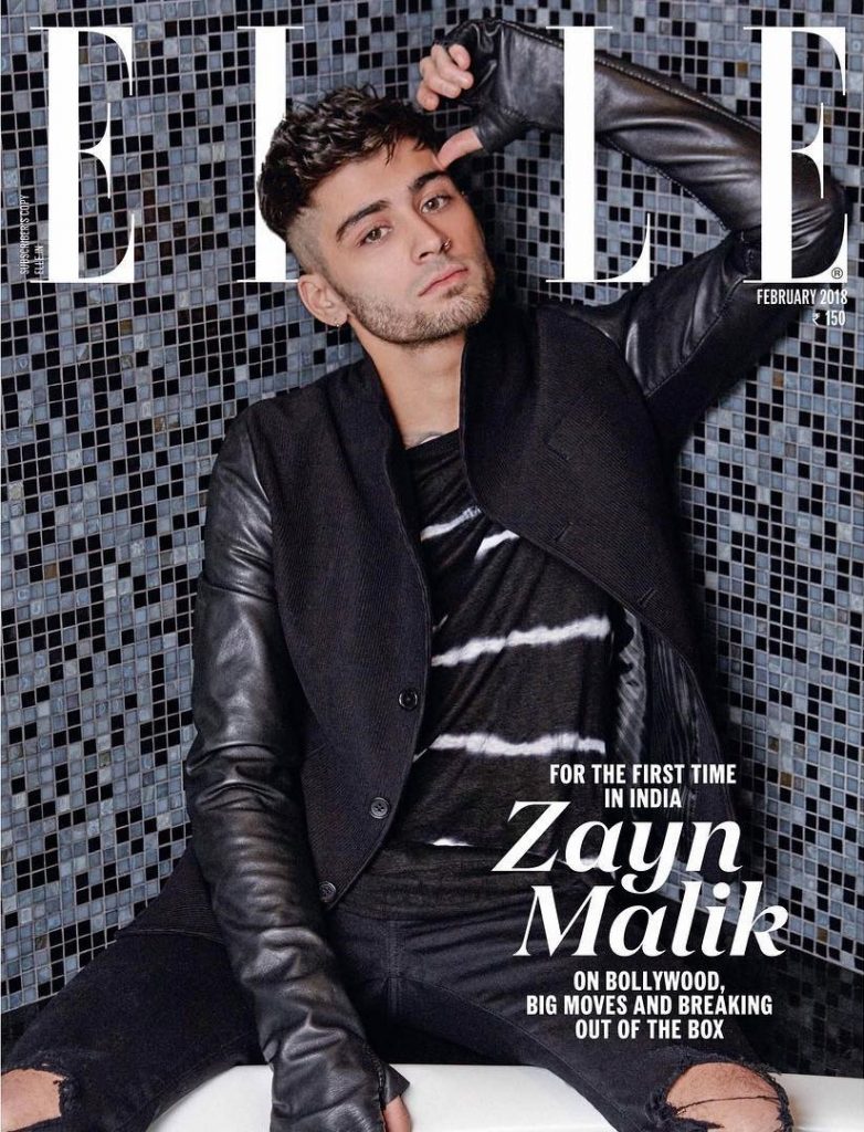 Ο Zayn Malik στο εξώφυλλο του περιοδικού Elle India.