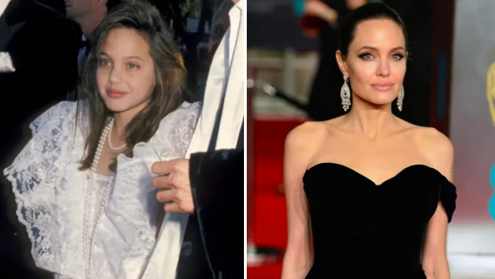 Η Angelina Jolie σε δύο διαφορετικές εμφανίσεις στο κόκκινο χαλί των Oscars.