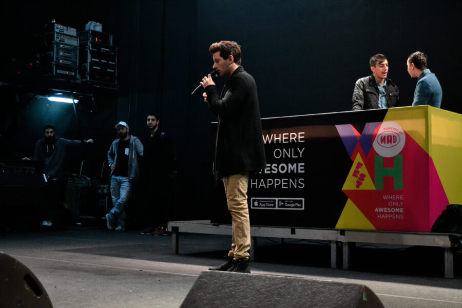backstage φωτογραφίες από το WOAH Fest