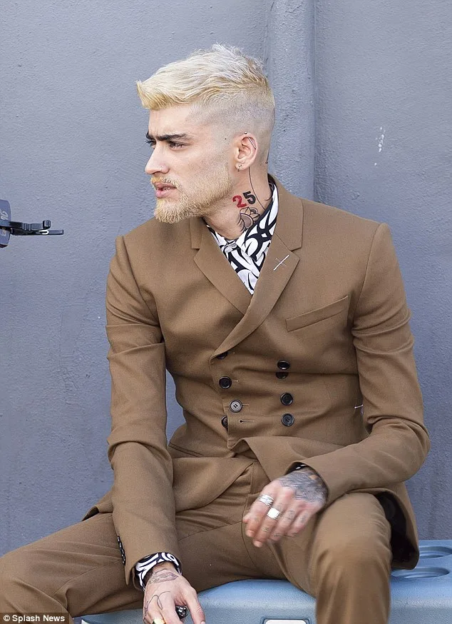 Zayn έβαψε τα μαλλιά και μούσια του πλατινέ