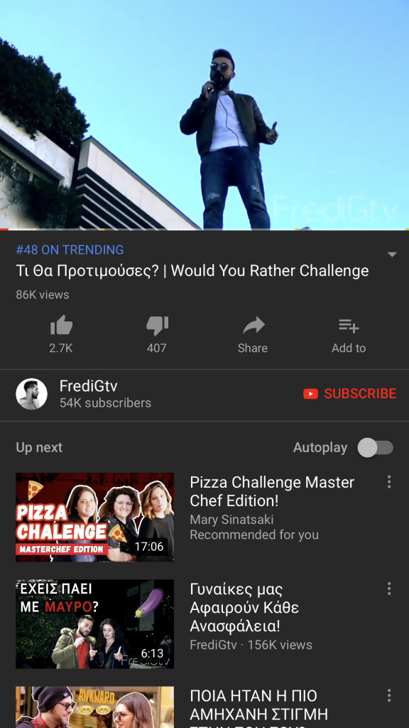 βίντεο του MadTube στα trending του Youtube