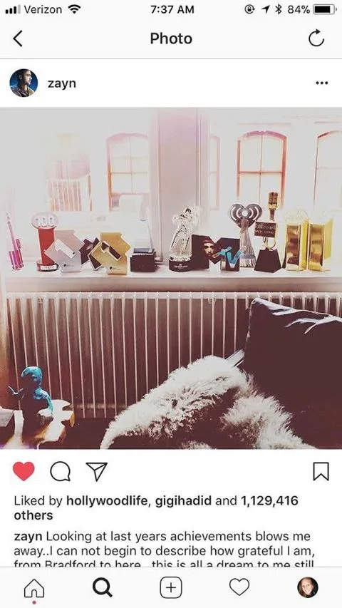 Gigi Hadid έκανε like σε ένα post του Zayn
