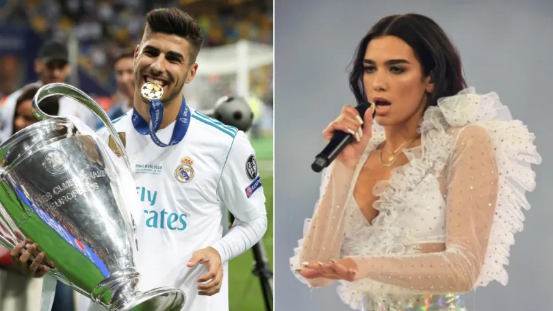 Η Dua Lipa σε συναυλία και ποδοσφαιριστής της Ρεάλ Μαδρίτης με το τρόπαιο του Champions League.