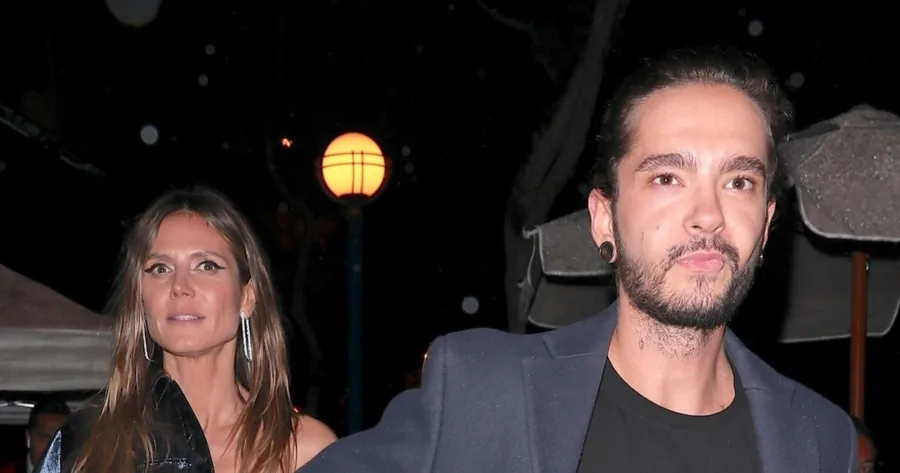 Η Heidi Klum και ο Tom Kaulitz σε βραδινή έξοδο.