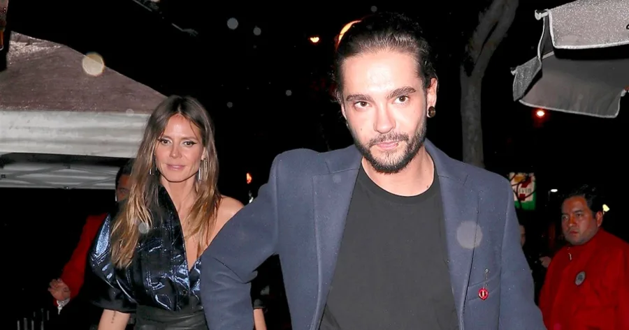 Η Heidi Klum και ο Tom Kaulitz σε βραδινή έξοδο.