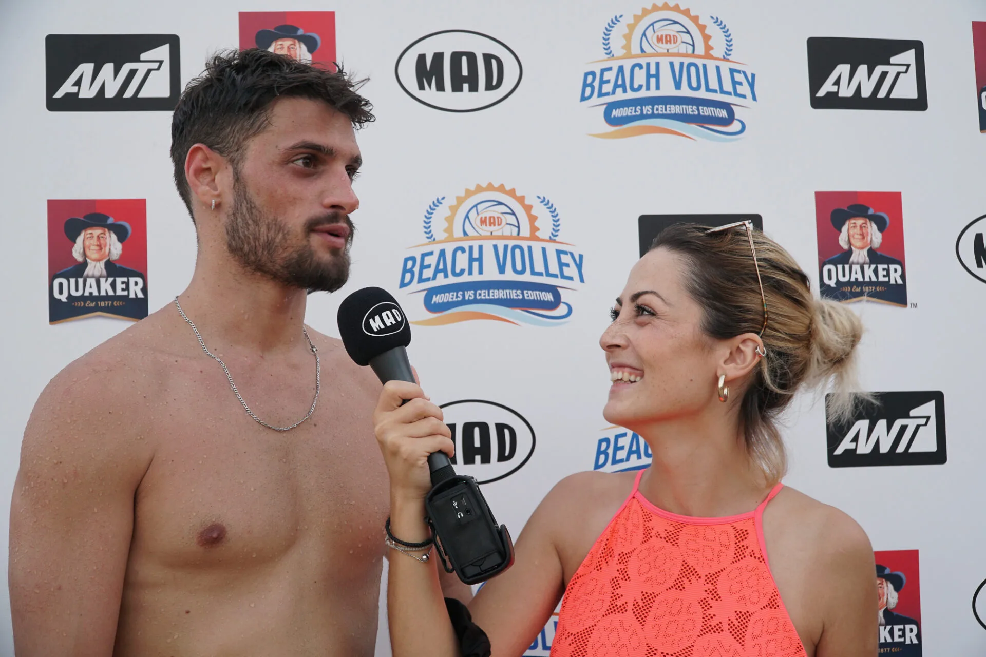 Συνέντευξη στο 3ο Mad Beach Volley: Models vs Celebrities edition.