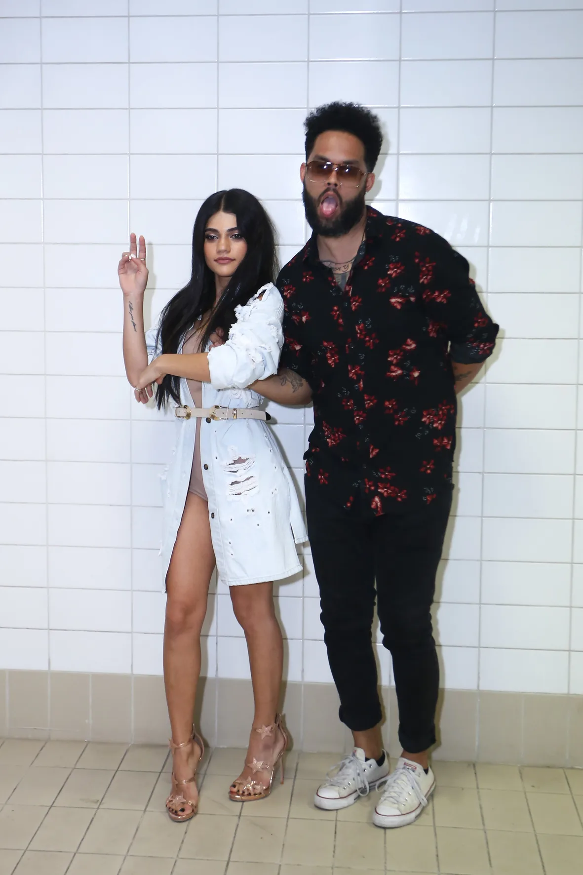 Δύο καλλιτέχνες στα backstage των Mad Video Music Awards 2018.
