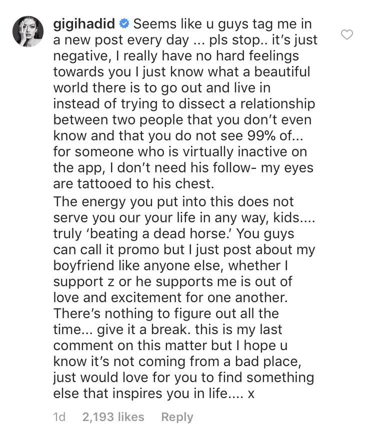 σχέση του Zayn και της Gigi είναι τελείως ψεύτικη