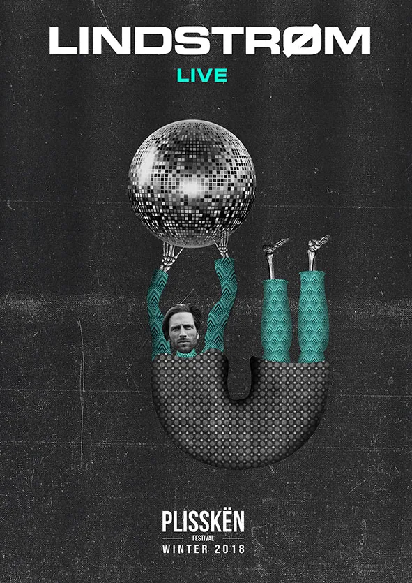 Αφίσα του Plisskën Festival Winter 2018 με τον Lindstrøm.