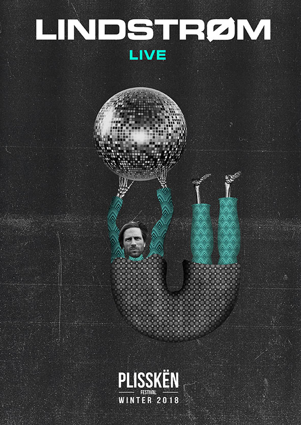 Αφίσα του Plisskën Festival Winter 2018 με τον Lindstrøm.
