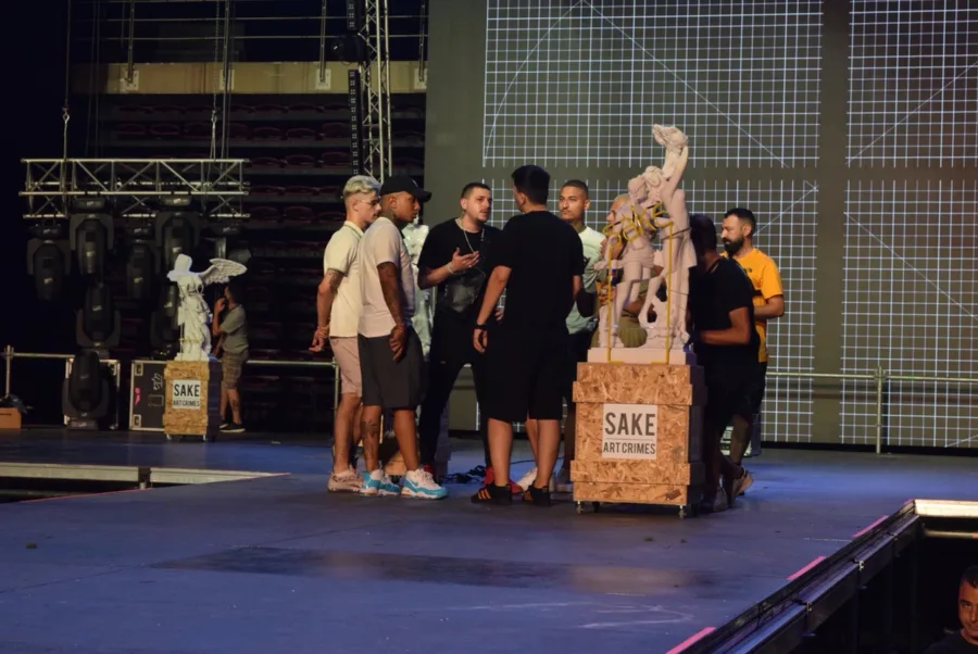 Καλλιτέχνες της Capital Music στις πρόβες των Mad VMA 2019.