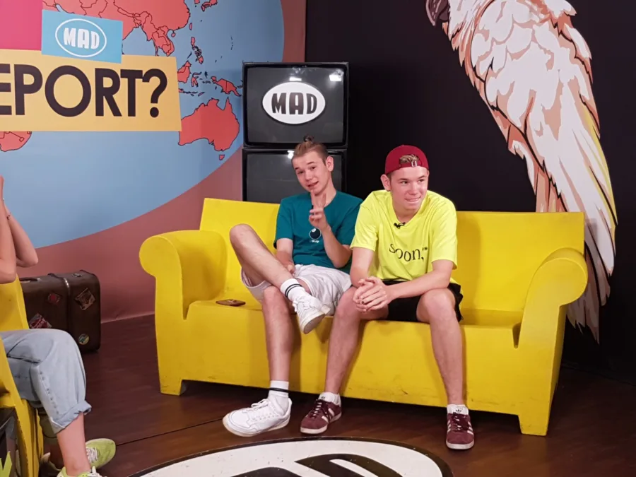 Οι Marcus & Martinus στο στούντιο του Mad TV.