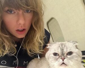 Η Taylor Swift σε selfie με τη γάτα της, Meredith Grey.