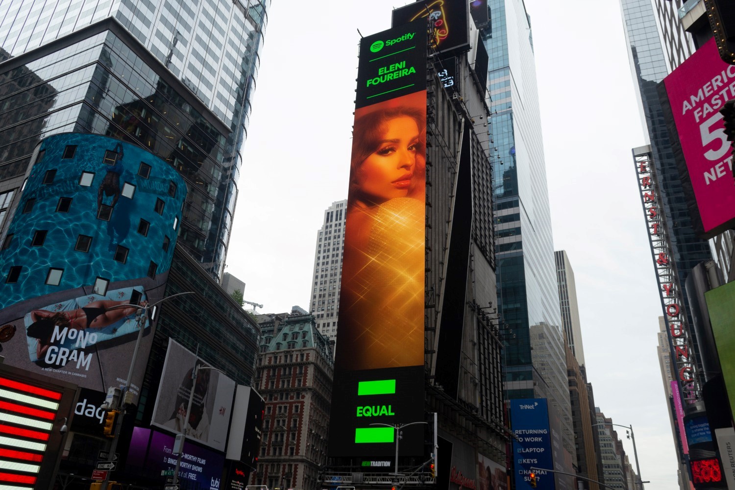 Ελένη Φουρέιρα: Μπήκε σε billboard στην Times Square!