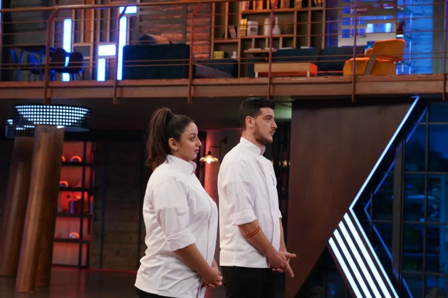 Η Μαργαρίτα και ο Διονύσης στο πλατό του MasterChef.