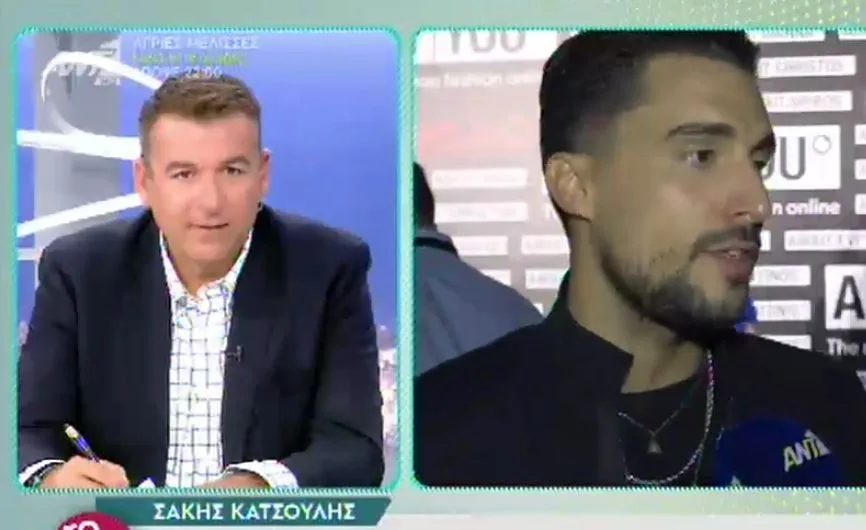 Ο Σάκης Κατσούλης σε τηλεοπτική συνέντευξη στην εκπομπή Το Πρωινό.