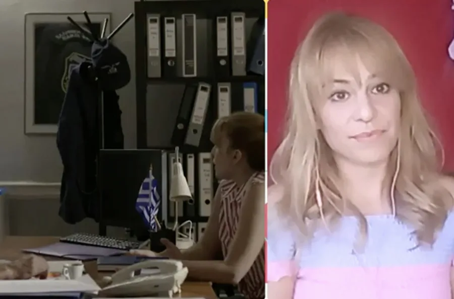 Η ηθοποιός Βέρα Μακρομαρίδου σε κολάζ φωτογραφιών.