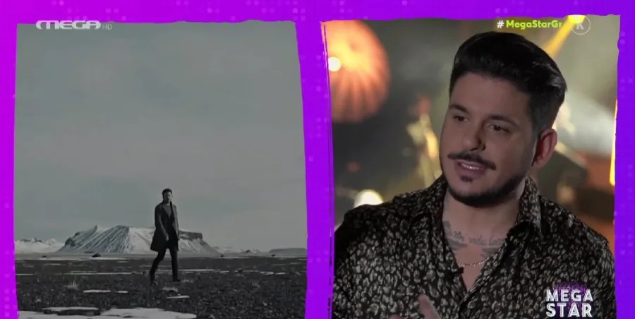 Ο STAN σε συνέντευξη στην εκπομπή Mega Star και πλάνο από video clip του.