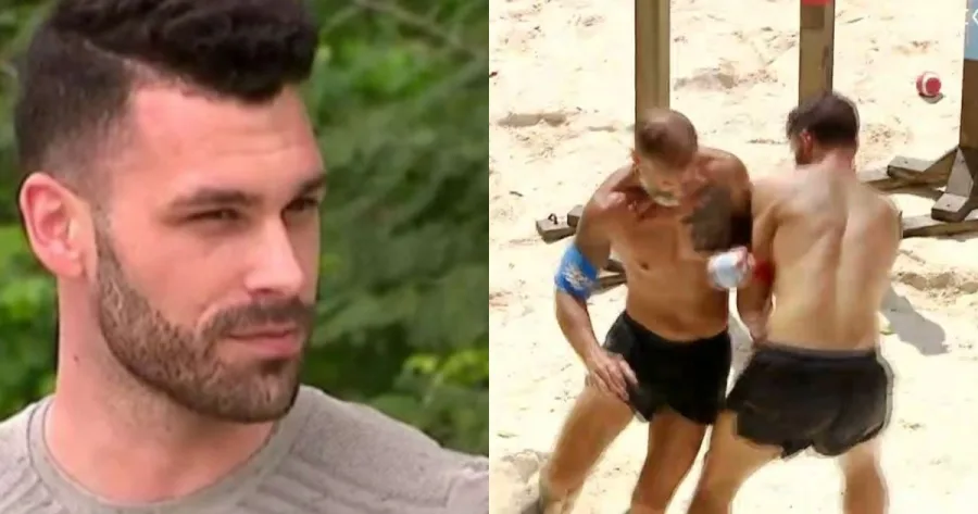 Ο Στάθης Σχίζας σε στιγμιότυπο από το Survivor.