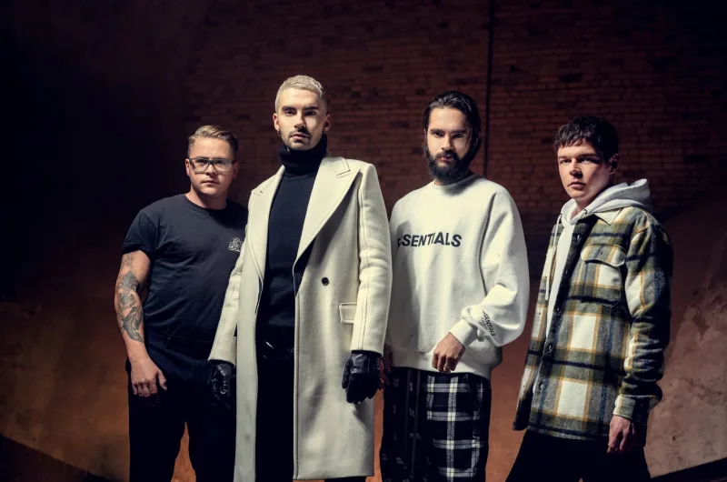 Το συγκρότημα Tokio Hotel σε φωτογράφιση.