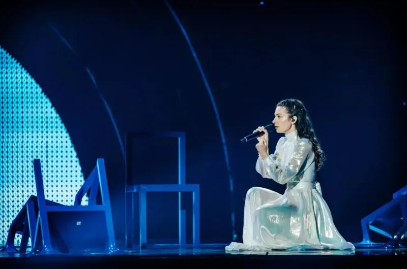 Η Αμάντα Γεωργιάδη στη σκηνή της Eurovision 2022