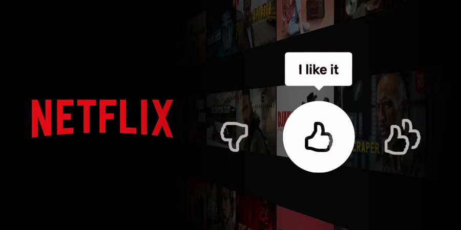 Το λογότυπο του Netflix δίπλα σε εικονίδια αξιολόγησης περιεχομένου.