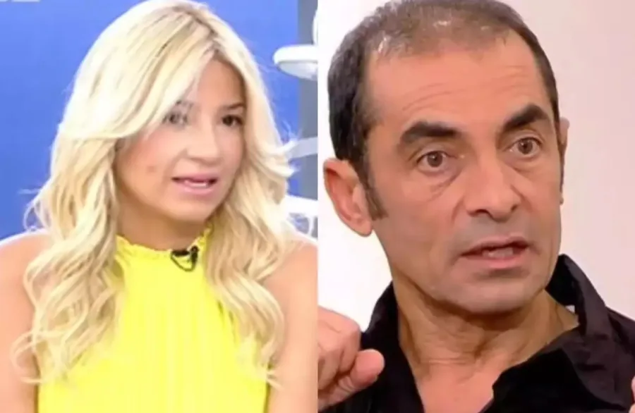 Η Φαίη Σκορδά και ο Αλέκος Συσσοβίτης σε κολάζ φωτογραφιών.