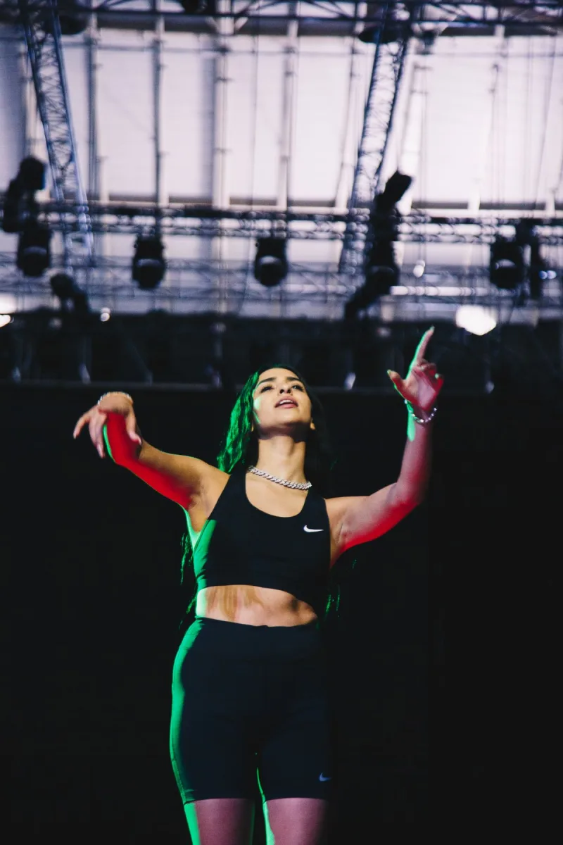 Η Αναστασία στη σκηνή των Mad Video Music Awards 2022.
