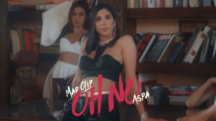 Η Άσπα σε πλάνο από το video clip του τραγουδιού Oh No.