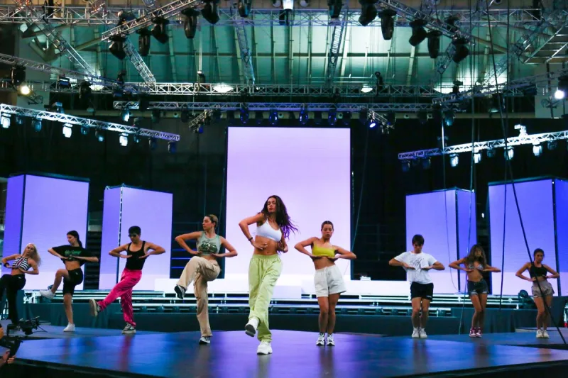Η Ελένη Φουρέιρα σε πρόβες για τα Mad Video Music Awards 2022.