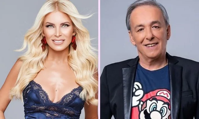 Η Κατερίνα Καινούργιου και ο Ανδρέας Μικρούτσικος σε κολλάζ φωτογραφιών.
