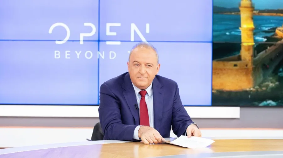 Ο Δημήτρης Καμπουράκης στο πλατό του OPEN.