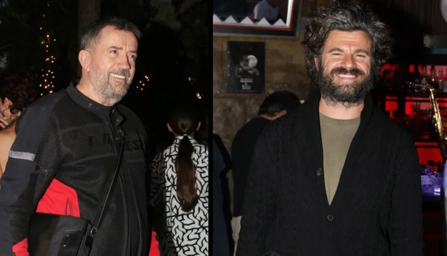 Ο Σπύρος Παπαδόπουλος και ο Χρήστος Βασιλόπουλος σε κολάζ φωτογραφιών.