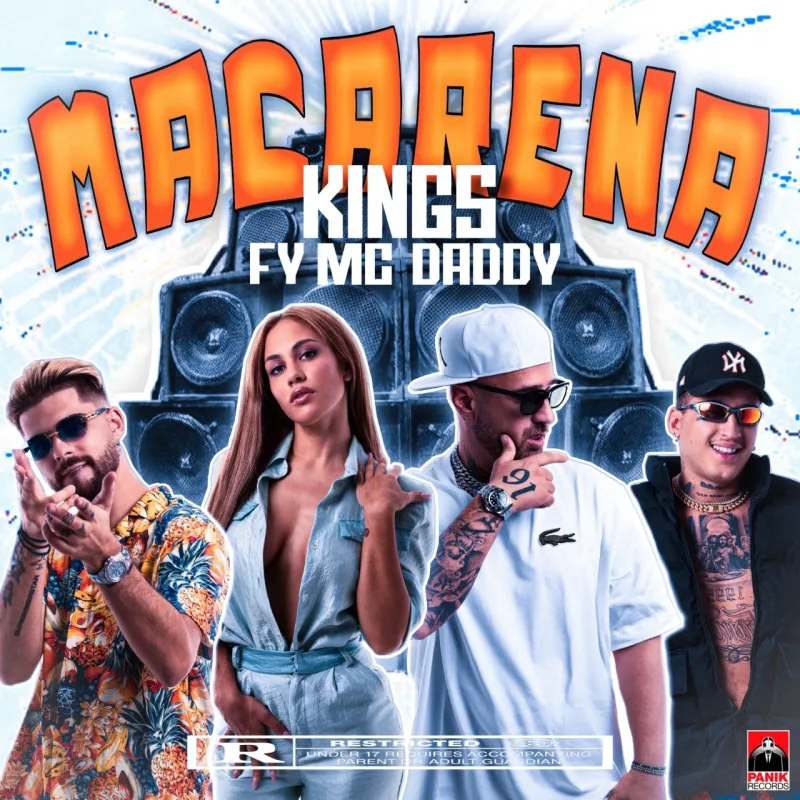 Οι Kings, ο FY και ο MC Daddy στο εξώφυλλο του τραγουδιού Macarena.