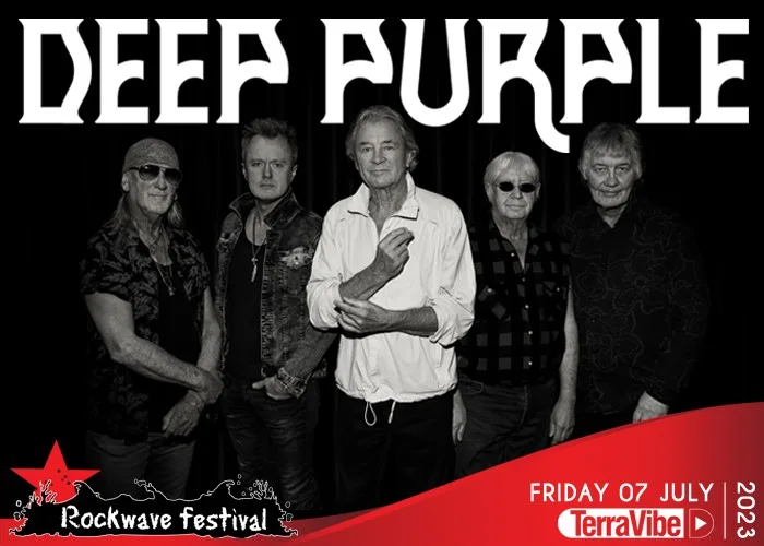 Το συγκρότημα Deep Purple σε προωθητική φωτογραφία για το Rockwave Festival 2023.