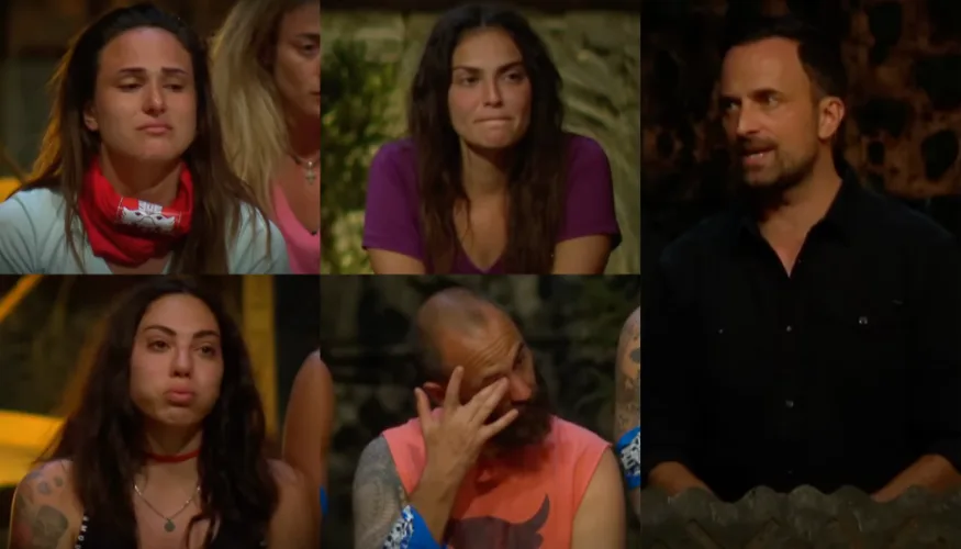 Κολάζ με παίκτες του Survivor All Star και τον Γιώργο Λιανό.