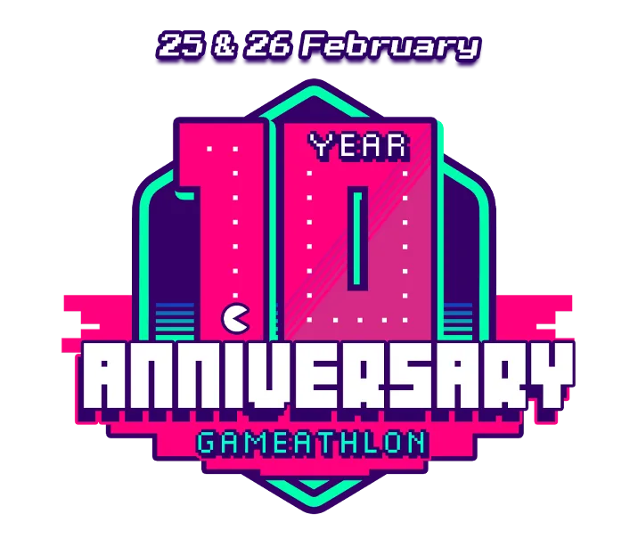 Λογότυπο Gameathlon 10 Year Anniversary