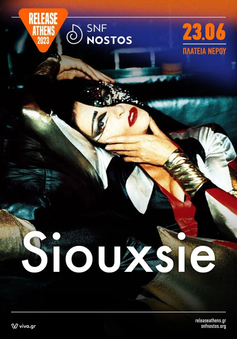 Η Siouxsie Sioux σε καλλιτεχνική φωτογραφία για το Release Athens 2023.