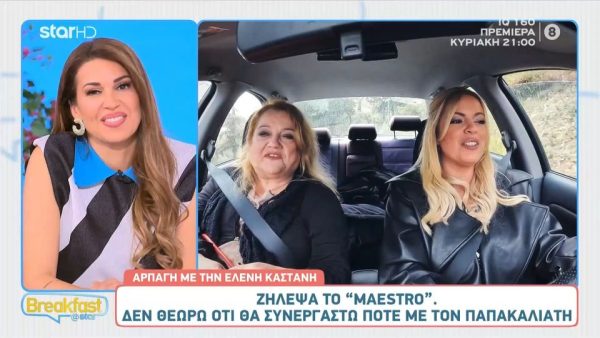 Ελένη Καστάνη: «Δεν πρόκειται ποτέ ο Παπακαλιάτης να με πάρει σε σειρά του»