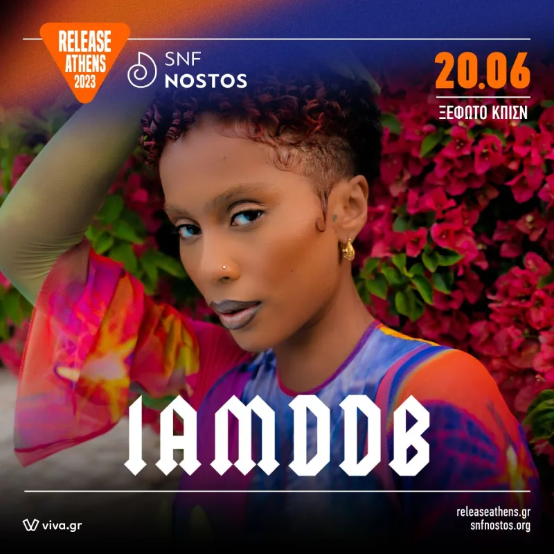 Η IAMDDB σε προωθητική αφίσα για το Release Athens 2023.