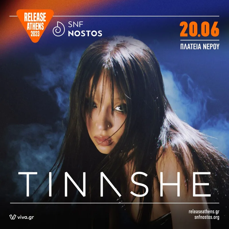 Η Tinashe σε προωθητική αφίσα για το Release Athens 2023.