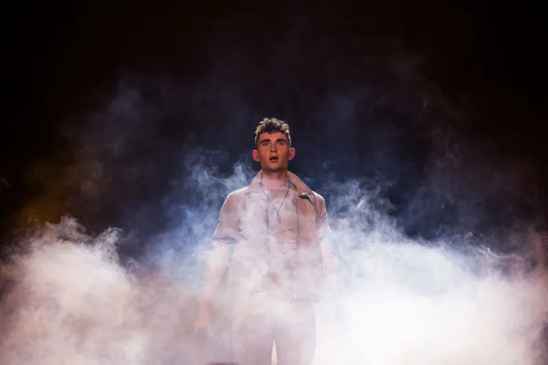 Ο Victor Vernicos στην πρώτη πρόβα της Ελλάδας για την Eurovision 2023.