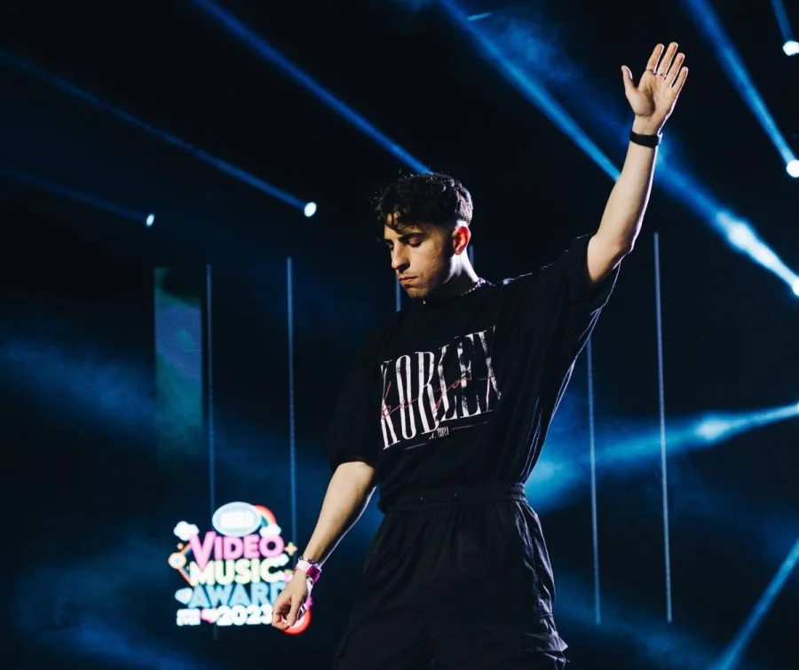 Ο Zaf στη σκηνή των Mad Video Music Awards 2023.